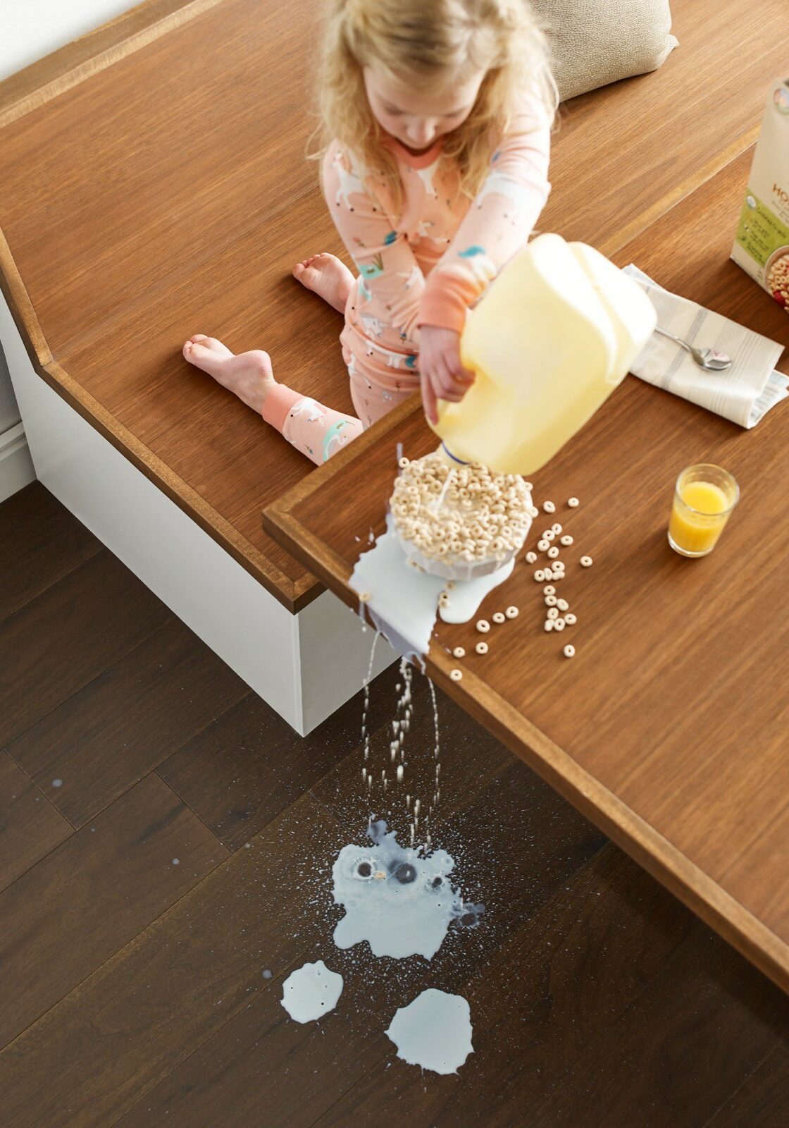Milk spill cleaning | Floor Magic